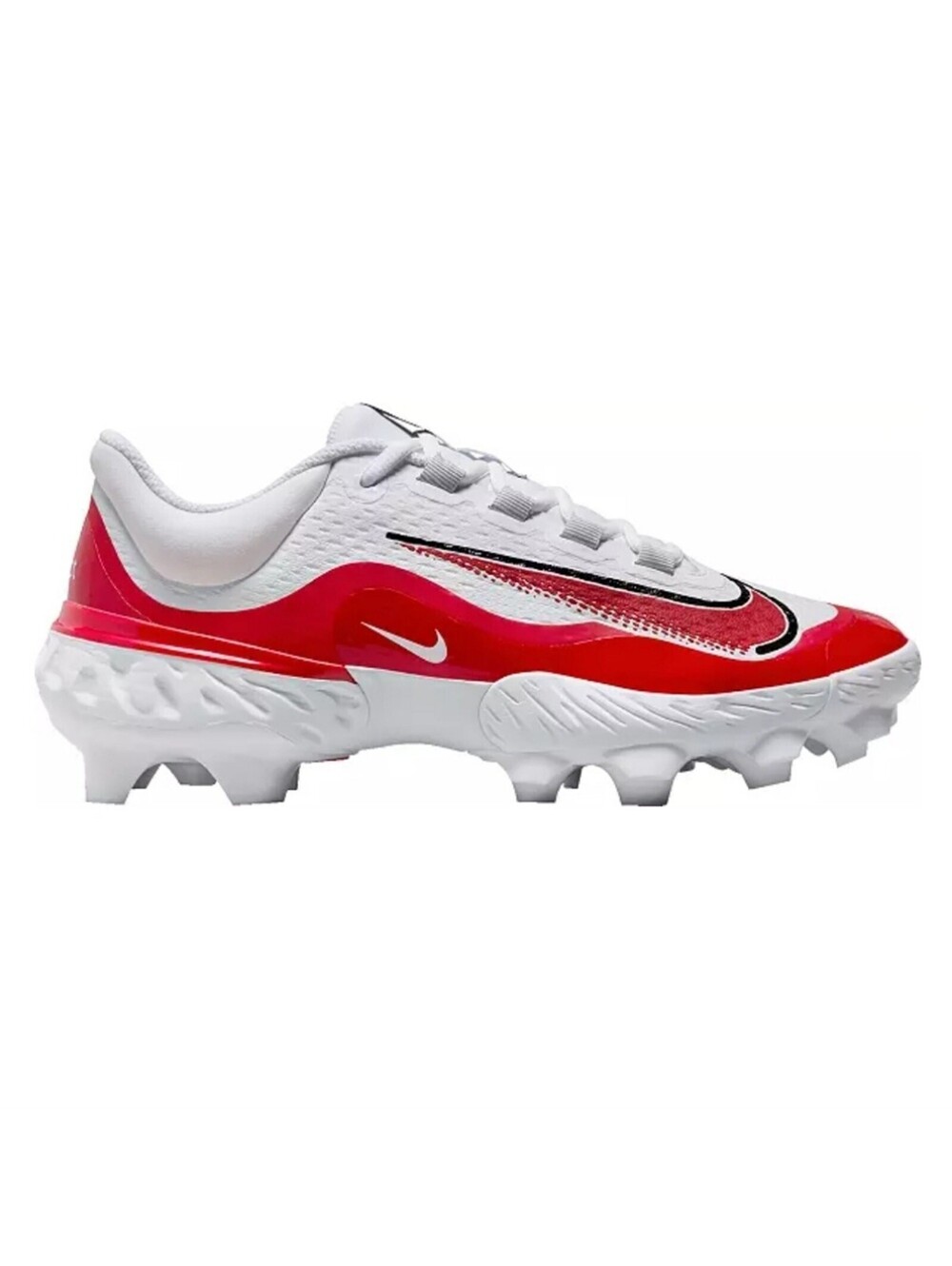Nike Alpha Huarache Elite 4 MCS Baseball ⚾️ Cleat, Size 14, Red, White, Black